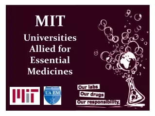 MIT Universities Allied for Essential Medicines