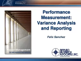 Performance Measurement: Variance Analysis and Reporting