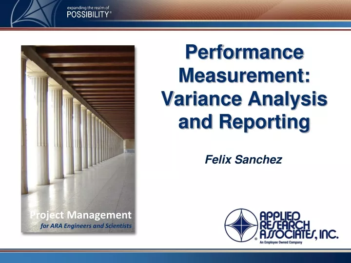 performance measurement variance analysis and reporting