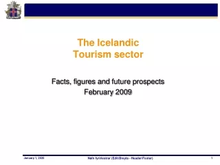 The Icelandic  Tourism sector