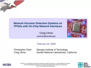 Network Intrusion Detection Systems on  FPGAs with On-Chip Network Interfaces