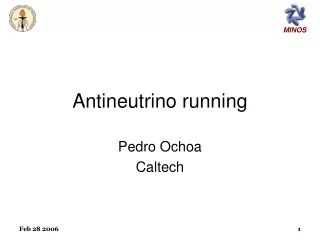 Antineutrino running