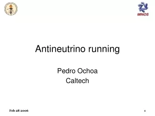 antineutrino running