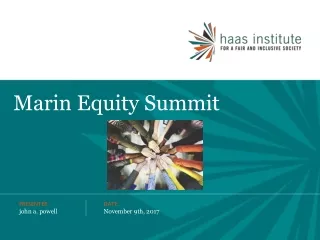Marin Equity Summit