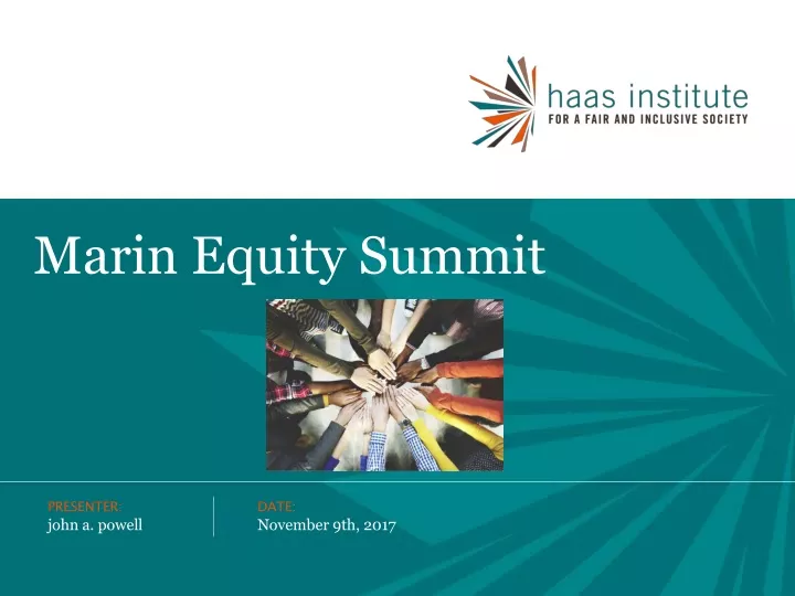 marin equity summit