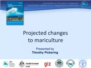 Projected changes  to mariculture