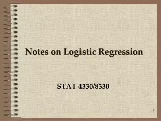 Notes on Logistic Regression