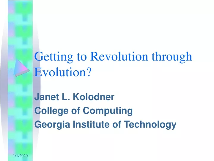 getting to revolution through evolution