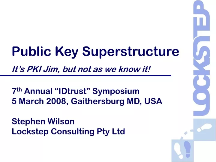 public key superstructure