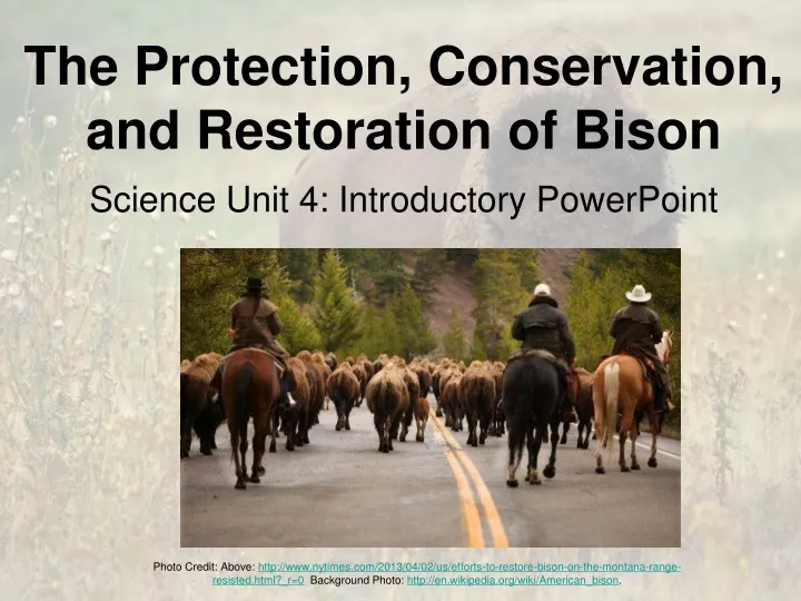 the protection conservation and restoration