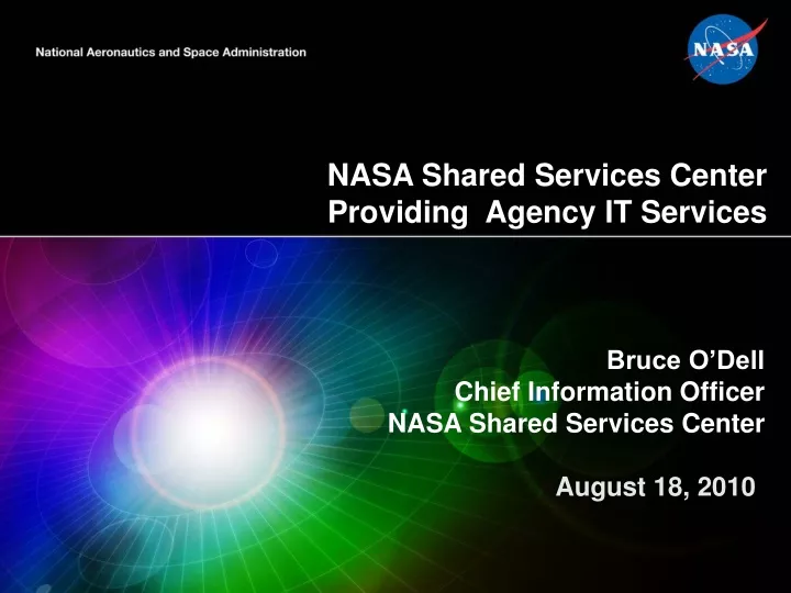 nasa shared services center providing agency it services