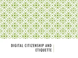 Digital Citizenship and Etiquette