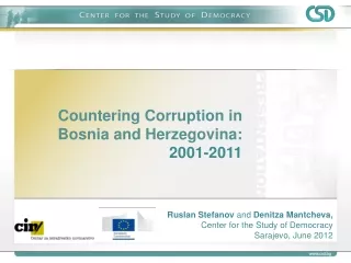 Countering Corruption in Bosnia and Herzegovina:  2001-2011
