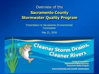 Sacramento County  Stormwater  Quality Program