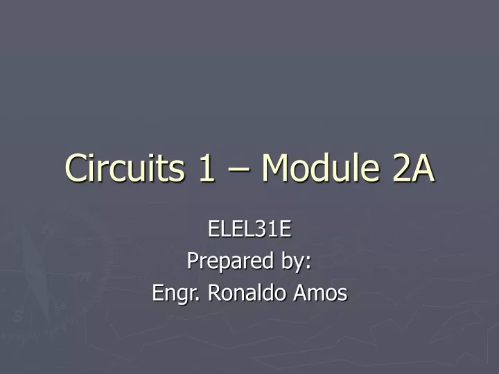 circuits 1 module 2a