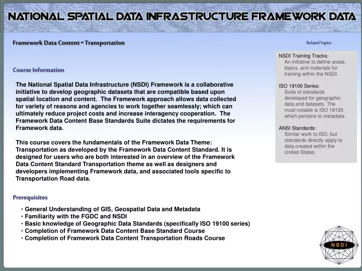framework data content transportation