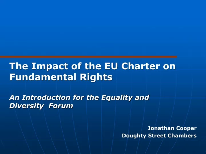 the impact of the eu charter on fundamental