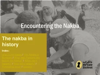 Encountering the Nakba