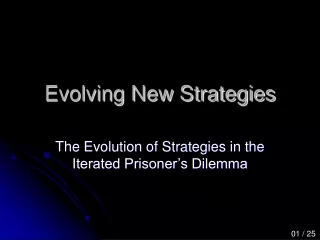 Evolving New Strategies