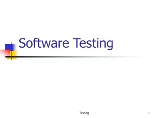 Software Testing