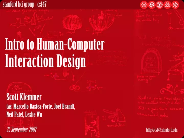 intro to human computer interaction design