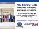 ARC Training Tools - slide 1