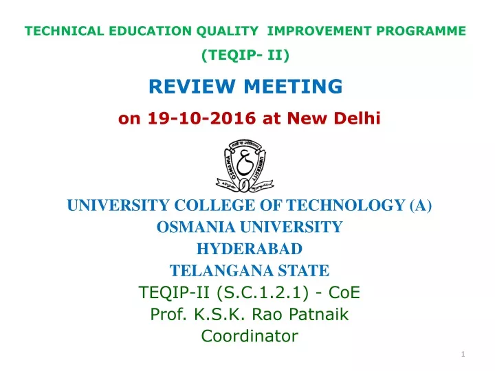 technical education quality improvement programme