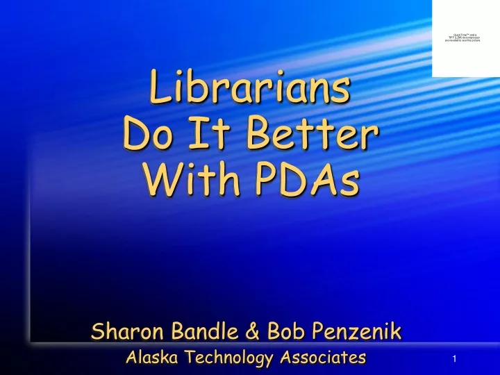 librarians do it better with pdas