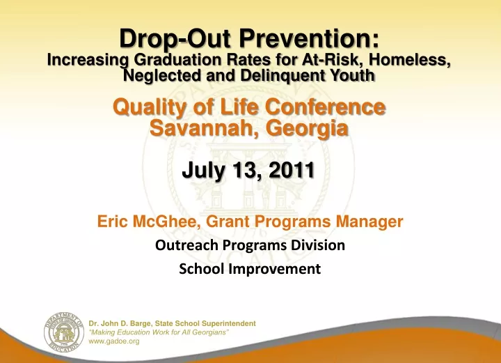drop out prevention increasing graduation rates