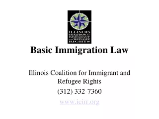 Basic Immigration Law