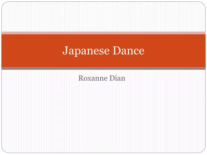 japanese dance