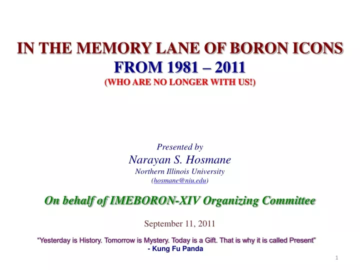 in the memory lane of boron icons from 1981 2011