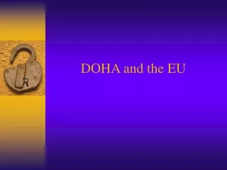 DOHA and the EU