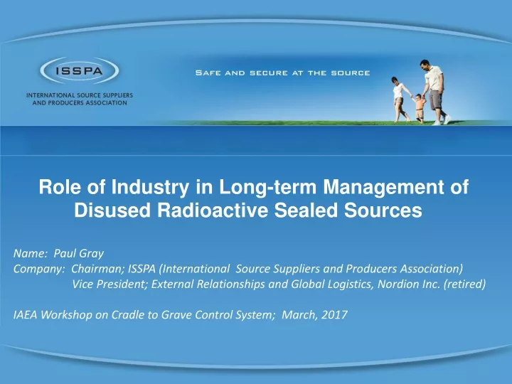role of industry in long term management