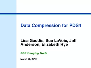 Data Compression for PDS4