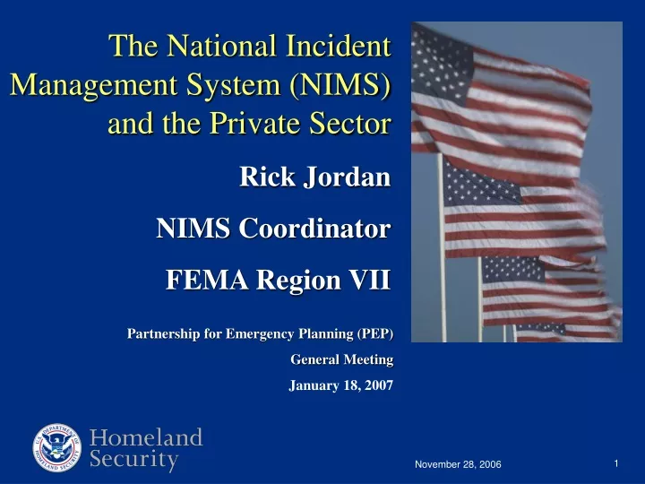 the national incident management system nims