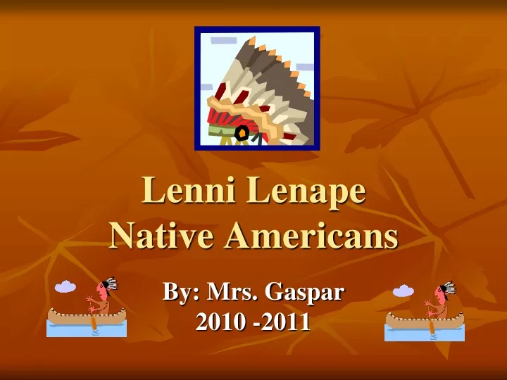 lenni lenape native americans