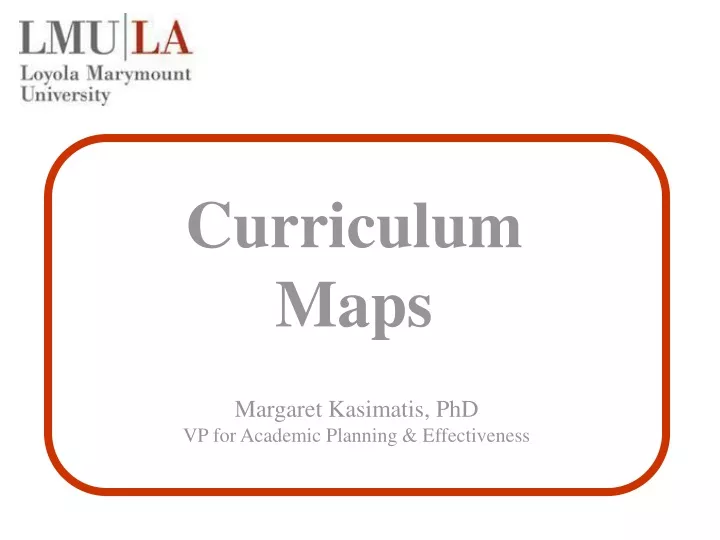 curriculum maps