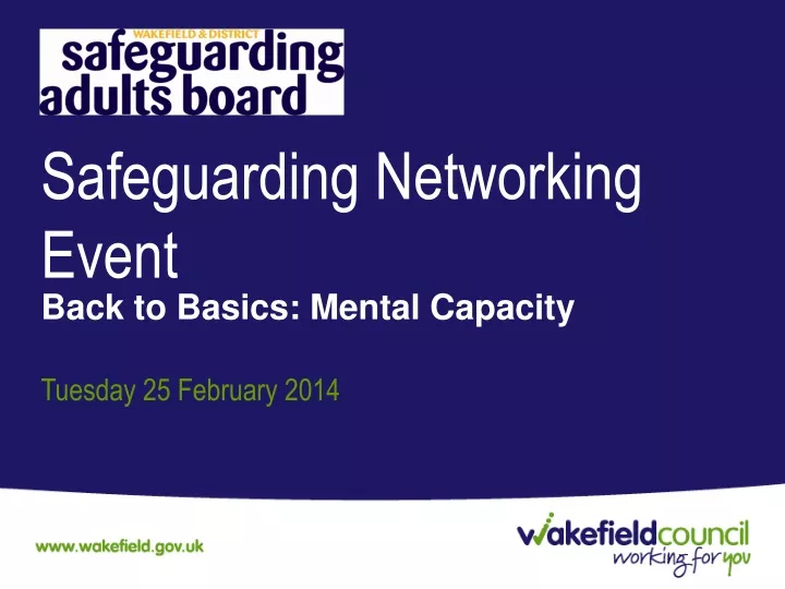safeguarding networking event
