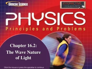 Chapter  16.2: The Wave Nature of Light