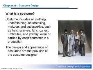 What is a costume?