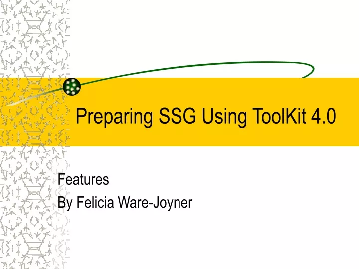 preparing ssg using toolkit 4 0