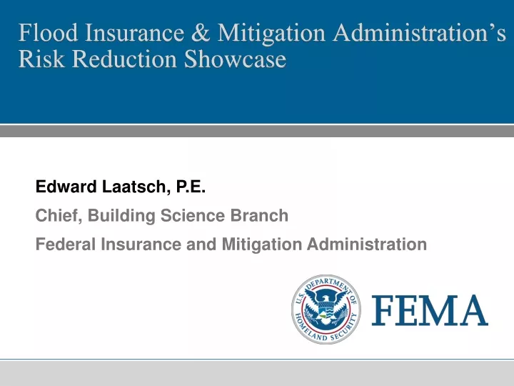 flood insurance mitigation administration s risk reduction showcase