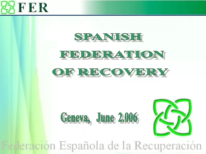 spanish federation of recovery