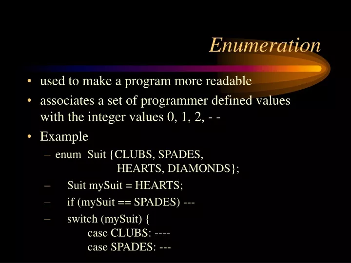 enumeration