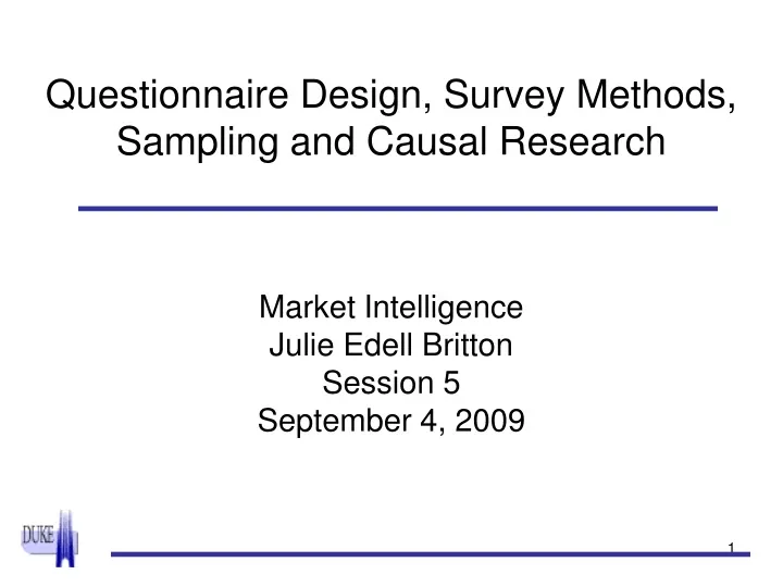 questionnaire design survey methods sampling