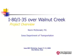 I-80/I-35 over Walnut Creek