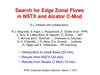 Search for Edge Zonal Flows  in NSTX and  Alcator  C-Mod