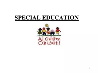 SPECIAL EDUCATION 2015-2016