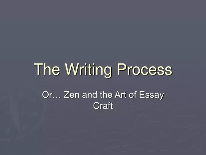 the writing process